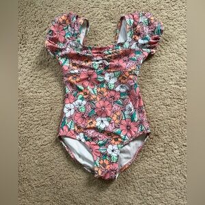 Floral Puff Sleeve Cat & Jack Swimsuit